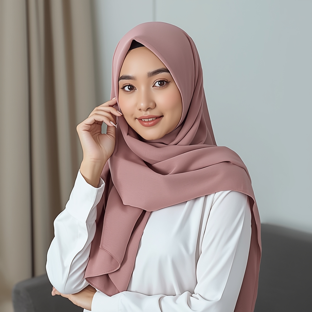 Cara Memakai Hijab Segi Empat Simple dan Modern untuk Pemula