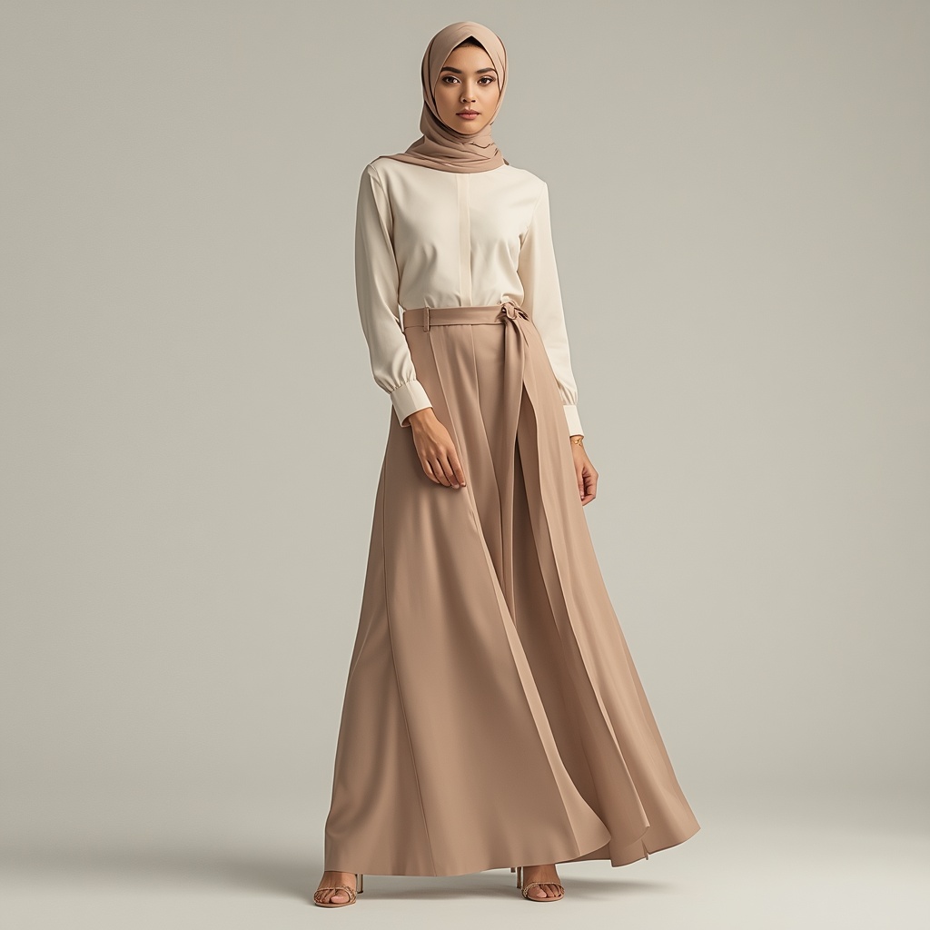 Mix and Match Blouse Muslim agar Terlihat Tinggi dan Rapi