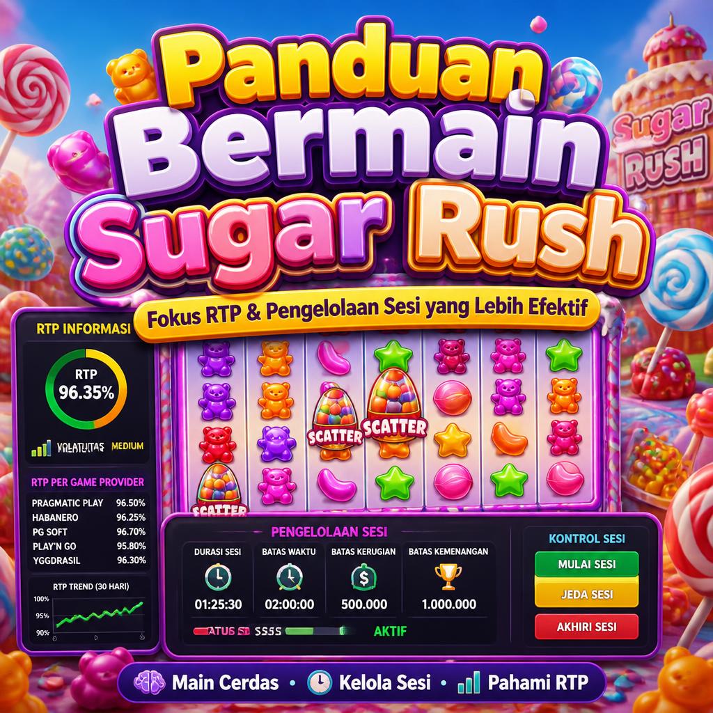 Panduan Bermain Sugar Rush dengan Fokus RTP dan Pengelolaan Sesi