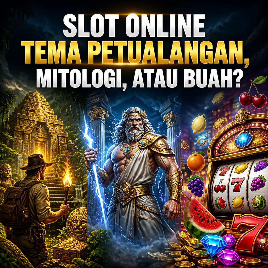 Slot Online dengan Tema Petualangan, Mitologi, atau Buah, Mana Favorit Anda?